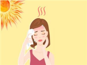 mồ hôi tay ảnh hưởng từ thời tiết 